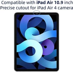 img 1 attached to Прозрачная защитная пленка [2 шт.] для iPad Air 4 - закаленное стекло для iPad Air 10,9 дюйма (4-е поколение, выпущено в 2020 году)