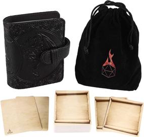 img 4 attached to 🐲 Dragon Edition - Forged Dice Co Spellbook of Incantations: Card Holder &amp; Deck of Dry Erase Cards with Velvet Storage Bag - Ideal Storage Solution for D&amp;D Spell Book, Monster & Magic Item Cards