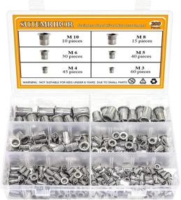 img 4 attached to Sutemribor 304 Stainless Steel Threaded Rivetnut Insert Nutsert Kit - 200 Pcs, 6 Sizes (M3 M4 M5 M6 M8 M10)