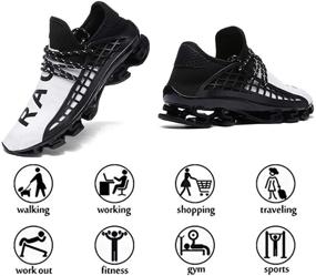 img 2 attached to Ahico Sneakers: Highly Breathable, Lightweight and Comfortable Men's Shoes - Perfect for Sports and Athletic Activities