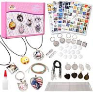 unleash creativity with rainbow kingdom jewelry making diy kits for girls - craft supplies included for 10 necklaces, 2 keychains, and 2 bracelets! logo