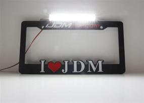 img 2 attached to 💡 Enhance Your Vehicle's Visibility with iJDMTOY 35-074-White License Plate Frame Mount 12V 24-SMD High Power Xenon White LED Rear Backup Reverse Light Kit