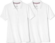 👚 french toast stretch sleeve polo 2 for girls' clothing, tops, tees & blouses logo