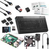 🖥️ vilros raspberry pi 4 4gb comprehensive desktop kit with keyboard, touchpad, and hub case logo