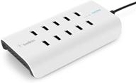 💡 enhanced belkin rockstar 10-port usb charging station power strip (2.4 amp per port) logo