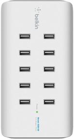 img 2 attached to 💡 Enhanced Belkin RockStar 10-Port USB Charging Station Power Strip (2.4 Amp per Port)