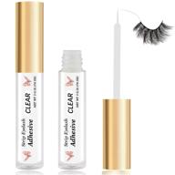 💧 clear eyelash glue by hskie - strong & waterproof lash adhesive, latex-free for sensitive eyes, 0.176 oz - ideal for false eyelashes logo