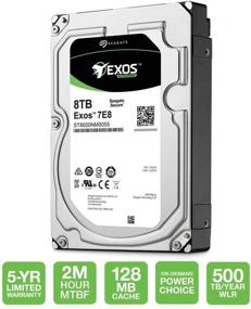 img 3 attached to 💾 Seagate Exos 7E8 4TB 512n SATA 128MB Cache 3.5-Inch Enterprise HDD (ST4000NM0035) Перевод на русский: 💾 Жесткий диск Seagate Exos 7E8 объемом 4 ТБ с интерфейсом SATA, размером 3,5 дюйма и кэш-памятью 128 МБ для предприятий (ST4000NM0035)