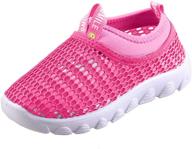 👟 cior toddler kids water shoes: breathable mesh sneakers & sandals for boys & girls, running pool beach - u119stwx001, pink, size 32 logo