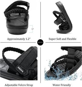 img 1 attached to 👣 Women's Arch Support Hiking Sandals: Comfortable Flip Flop Style for Beach Adventures and Walking