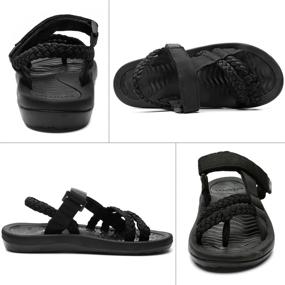 img 2 attached to 👣 Women's Arch Support Hiking Sandals: Comfortable Flip Flop Style for Beach Adventures and Walking