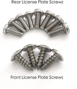 img 2 attached to 🔩 Premium Extended Length Stainless Steel License Plate Screws for Mercedes Benz by Prime Ave