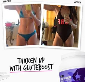 img 2 attached to Gluteboost ThickFix: Gain Curves & Muscle Mass with Grass-Fed Whey Protein Shake - 1 Month Supply - Creamy Vanilla Flavor