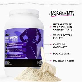 img 1 attached to Gluteboost ThickFix: Gain Curves & Muscle Mass with Grass-Fed Whey Protein Shake - 1 Month Supply - Creamy Vanilla Flavor