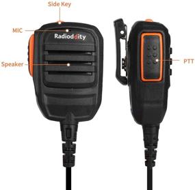 img 3 attached to 🎧 Радиомикрофон Radioddity RS22: Чистый звук для рации Baofeng, Kenwood & TYT (однокнопочный PTT)