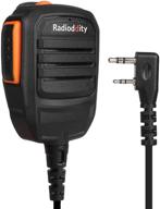 🎧 radioddity rs22 remote speaker mic: clear sound for baofeng, kenwood & tyt two way radios (single ptt) logo