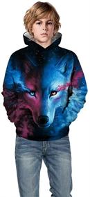 img 2 attached to 🔥 CYUURO Novelty Hoodies Sweatshirts: Trendy Boys' Fashion Clothing