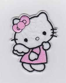 img 3 attached to 😇 Adorable Sanrio Cat with Angel Wings Patch - Iron on or Sew on Embroidered Patch for Extra Cuteness!