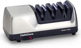 img 1 attached to 🔪 Chef'sChoice Trizor XV EdgeSelect Professional Electric Knife Sharpener - 3-Stage Diamond Abrasives Patented Sharpening System for Straight and Serrated Knives - Gray