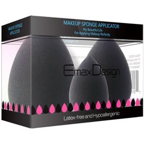 img 3 attached to 🎨 EmaxDesign 3-Piece Makeup Blender Sponge Set: Ultimate Beauty Tool for Flawless Foundation, Blush, Concealer, and Eye Makeup Application