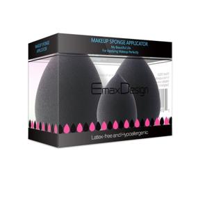 img 4 attached to 🎨 EmaxDesign 3-Piece Makeup Blender Sponge Set: Ultimate Beauty Tool for Flawless Foundation, Blush, Concealer, and Eye Makeup Application