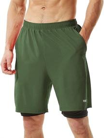 img 3 attached to TENJOY Workout Running Shorts Athletic Sports & Fitness for Team Sports