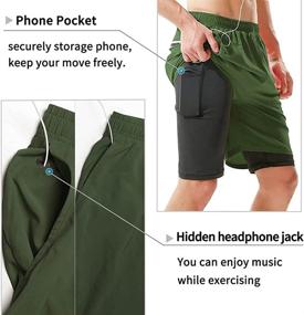 img 1 attached to TENJOY Workout Running Shorts Athletic Sports & Fitness for Team Sports