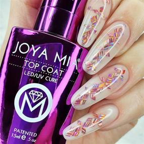 img 2 attached to 💅 JOYA MIA Профессиональное покрытие верхним и базовым покрытием геля для ногтей: долговечные акриловые и гель-ногти для потрясающих результатов (15 мл)