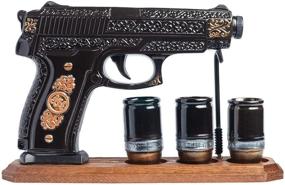 img 4 attached to MILITARY GIFT_DECANTER Whiskey PISTOL_Warriors Decanters