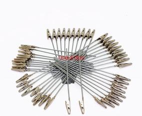 img 4 attached to 📎 50 Pcs Metal Wire Alligator Clamp Long-Tailed Alligator Metal Clip Holder for DIY Card Photo Memo - 6inch (150mm)