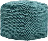 🛋️ stylish teal stekar pouf by christopher knight home: add versatile comfort and elegance to your living space logo