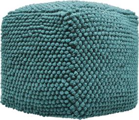 img 4 attached to 🛋️ Stylish Teal Stekar Pouf by Christopher Knight Home: Add Versatile Comfort and Elegance to Your Living Space