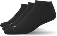 xxl no-show sport socks for big feet (men's size 15-18) (3-pack) logo