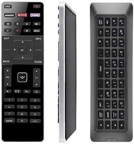 img 1 attached to 📺 Universal Vizio Smart TV Remote Control - Compatible with D-Series, M-Series, P-Series, V-Series - Featuring Dual Side QWERTY Keyboard