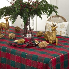 img 1 attached to 🎄 Charming Occasion Gallery Christmas Tablecloth in Festive Design