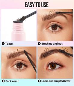 img 1 attached to 👁️ iMethod Eyebrow Gel - Enhancing & Volumizing Brow Gel, Brow Tint Mascara for Defined, Fuller & Natural Look, Eyebrow Color Makeup, Waterproof & Long-lasting, Brown Shade