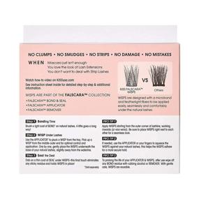 img 2 attached to 👁️ KISS Falscara DIY Eyelash Extension Lengthening Wisps: Featherlight Synthetic Reusable Eyelashes - Multipack of 24 Mini Lash Clusters for Authentic Extension Look