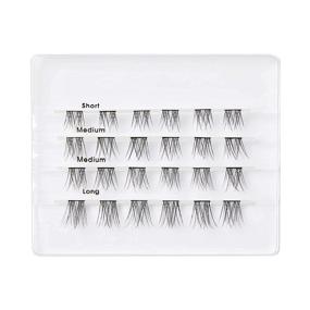 img 1 attached to 👁️ KISS Falscara DIY Eyelash Extension Lengthening Wisps: Featherlight Synthetic Reusable Eyelashes - Multipack of 24 Mini Lash Clusters for Authentic Extension Look