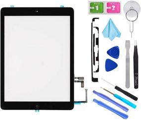 img 4 attached to 🛠️ T Phael Black Digitizer Repair Kit for iPad 5 A1474 A1475 A1476, iPad Air 1st Gen Touch Screen Replacement - Including Home Button, Camera Holder, Adhesive, and Tools Kit