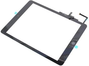 img 1 attached to 🛠️ T Phael Black Digitizer Repair Kit for iPad 5 A1474 A1475 A1476, iPad Air 1st Gen Touch Screen Replacement - Including Home Button, Camera Holder, Adhesive, and Tools Kit