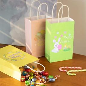 img 1 attached to 🎁 Decorlife 24PCS Paper Gift Bags: Bunny Treat Bags for Kids, Pastel Party Supplies