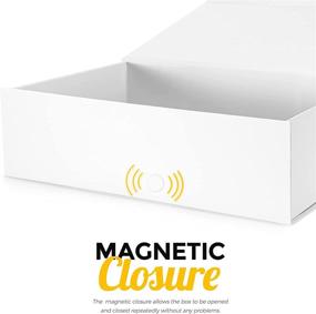 img 3 attached to 🎁 MESHA White Gift Boxes With Lids 8X8X4: Magnetic Packaging Solution for Various Occasions - 5PACK