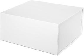 img 4 attached to 🎁 MESHA White Gift Boxes With Lids 8X8X4: Magnetic Packaging Solution for Various Occasions - 5PACK