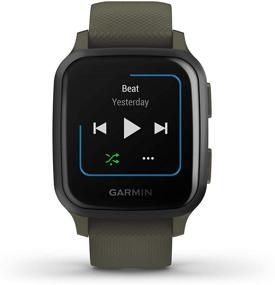 img 2 attached to 🏃 Лучшие мультиспортивные фитнес-умные часы Garmin Venu Sq Music GPS Moss/Slate Bundle с наушниками Wearable4U Black Earbuds и чехлом-батареей для зарядки