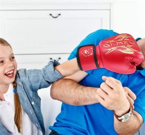 img 1 attached to 🥊 Top-rated Kids Boxing Gloves: Sparring Gloves with Junior Punch PU Leather - Suitable for Ages 3-15, Ideal for Punching Bag, Kickboxing, Muay Thai, MMA