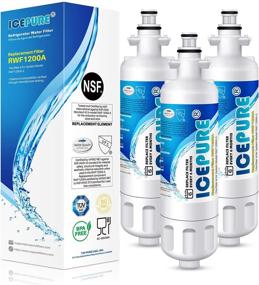 img 4 attached to ICEPURE ADQ36006101 9690 Water Filter Replacement for LG LT700P, Kenmore Elite 46-9690 ADQ36006102: High-Quality 3PACK Refrigerator Filter