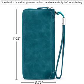 img 2 attached to 👜 Максимизированное хранение: Большой кожаный ремешок Large Lake для женских сумок и кошельков