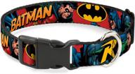 buckle down collar plastic batman burgundy logo