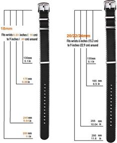 img 1 attached to PBCODE Tactical Nylon Watch Straps - Military Grade Replacement Bands