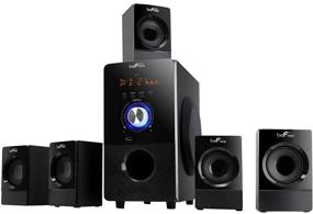 img 2 attached to 🔊 Experience Immersive Surround Sound with the beFree Sound BFS-440 5.1 Channel Bluetooth Speaker System - Black